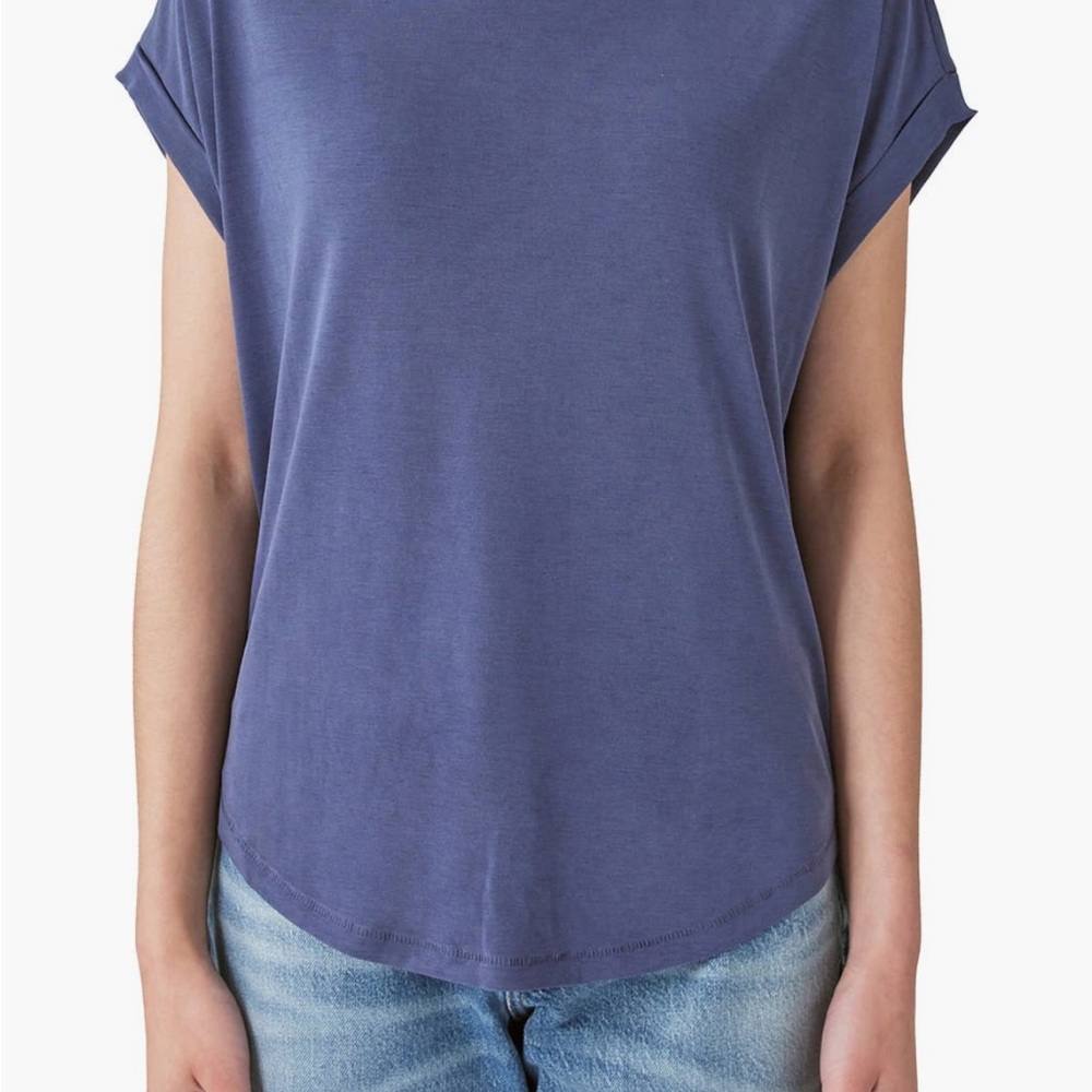 Lucky Brand Sandwash Dolman T-Shirt in Navy Sz Medium